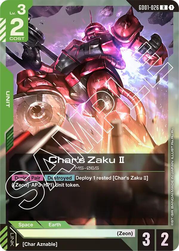 Char's Zaku II - Newtype Rising (GD01-026)