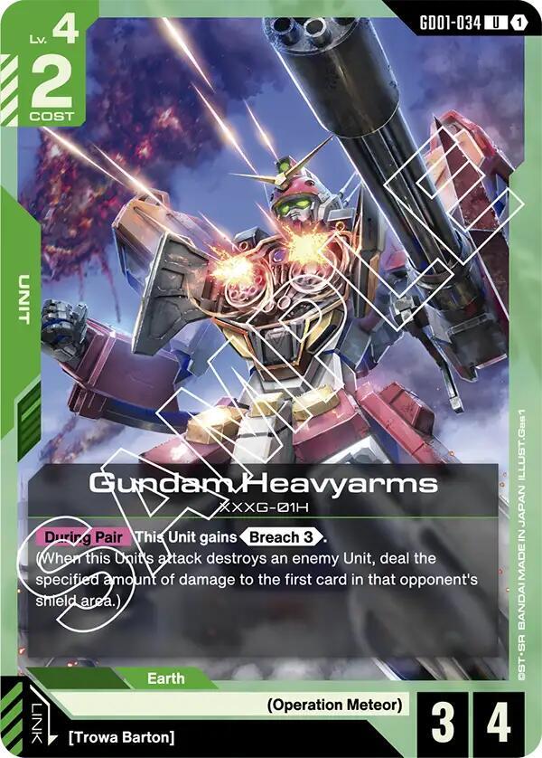 Gundam Heavyarms - Newtype Rising (GD01-034) (Betha)