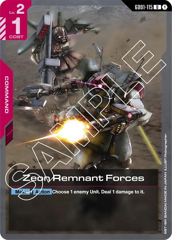 Zeon Remnant Forces - Newtype Rising (GD01-115)