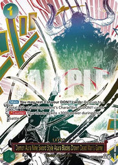 Demon Aura Nine Sword Style Asura Blades Drawn Dead Man's Game (Alternate Art) (OP12-037) - Legacy of the Master Foil