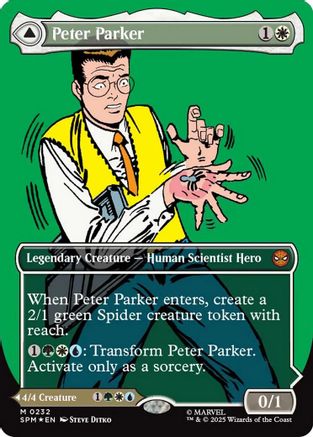 Peter Parker (0232) (Borderless) (SPM-232) - Marvel's Spider-Man Foil