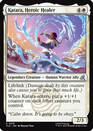 Katara, Heroic Healer (0215) (TLE-215) - Avatar: The Last Airbender: Eternal-Legal Foil