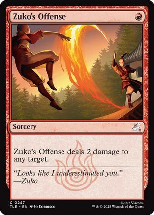 Zuko's Offense (0247) (TLE-247) - Avatar: The Last Airbender: Eternal-Legal Foil