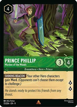 Prince Phillip - Warden of the Woods (72/204) - Fabled Cold Foil