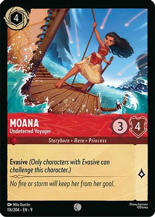 Moana - Undeterred Voyager (116/204) - Fabled Cold Foil