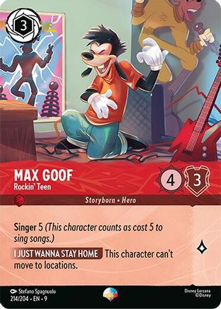 Max Goof - Rockin' Teen (Epic) (214/204) - Fabled Holofoil