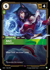 Ahri - Alluring (066/298) - Origins Foil