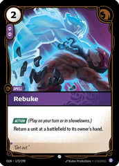 Rebuke (172/298) - Origins