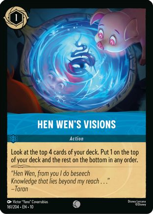 Hen Wen's Visions (161/204) - Whispers in the Well Cold Foil