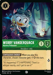 Webby Vanderquack - Mystery Enthusiast (73/204) - Whispers in the Well Cold Foil