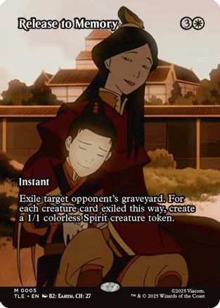 Release to Memory (Borderless) (TLE-005) - Avatar: The Last Airbender: Eternal-Legal Foil
