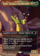 Toph, Greatest Earthbender (Borderless) (TLE-070) - Avatar: The Last Airbender: Eternal-Legal Foil