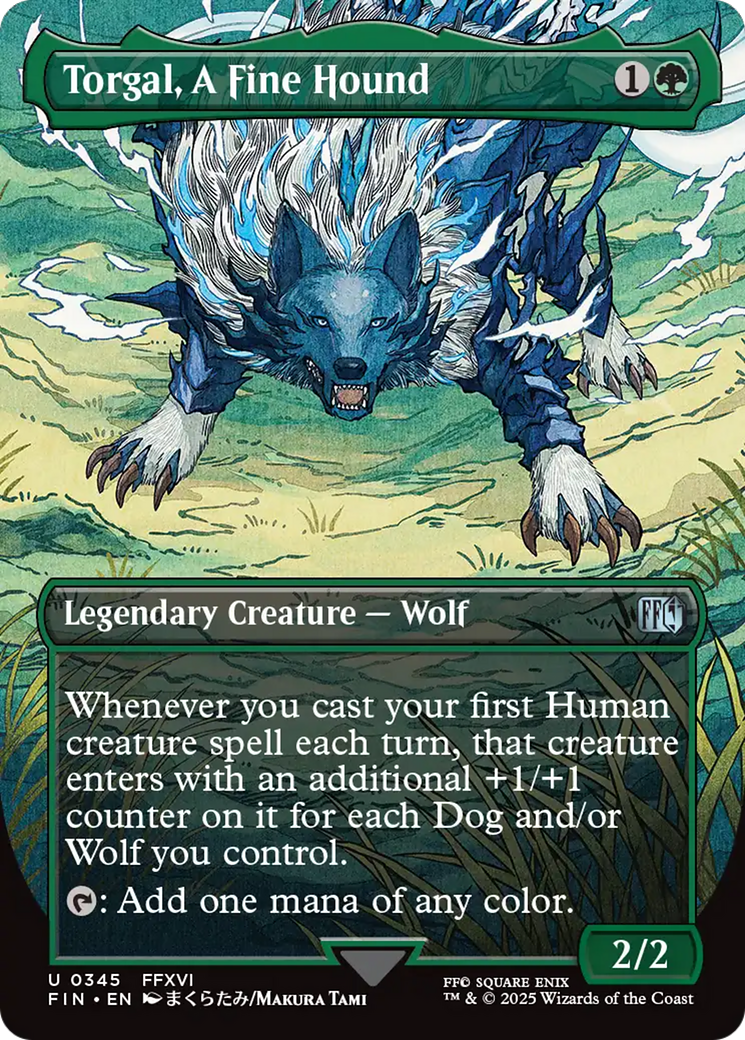 Torgal, A Fine Hound (Borderless) (FIN-345) - FINAL FANTASY (Borderless) Foil