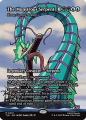 The Monstrous Serpent - Koma, Cosmos Serpent (Borderless) (TLE-051) - Avatar: The Last Airbender: Eternal-Legal Foil