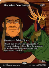 Dockside Extortionist (Borderless) (TLE-028) - Avatar: The Last Airbender: Eternal-Legal Foil