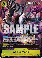 Gecko Moria - OP14-104 (Alternate Art) (OP14-104) - The Azure Sea's Seven Foil