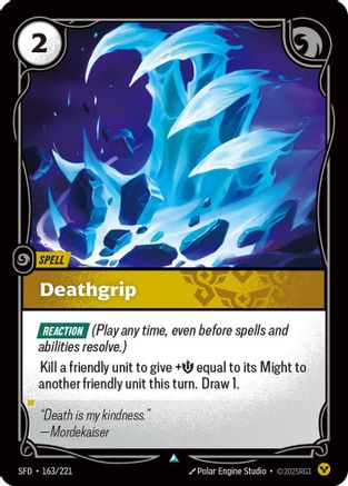 Deathgrip (163/221) - Spiritforged Foil