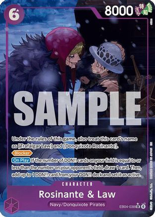 Rosinante & Law (Alternate Art) (EB04-038) - The Azure Sea's Seven Foil