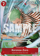 Roronoa Zoro - OP14-015 (Alternate Art) (OP14-015) - The Azure Sea's Seven Foil