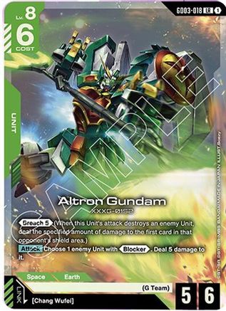 Altron Gundam (GD03-018) - Steel Requiem Holofoil