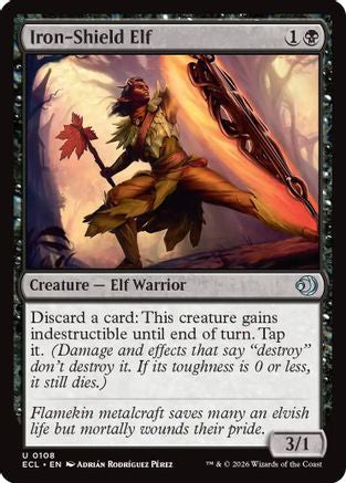 Iron-Shield Elf (ECL-108) - Lorwyn Eclipsed Foil