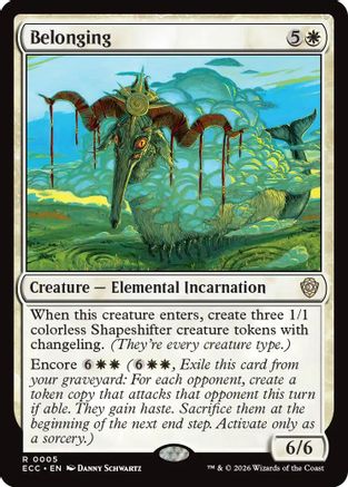 Belonging (ECC-005) - Commander: Lorwyn Eclipsed