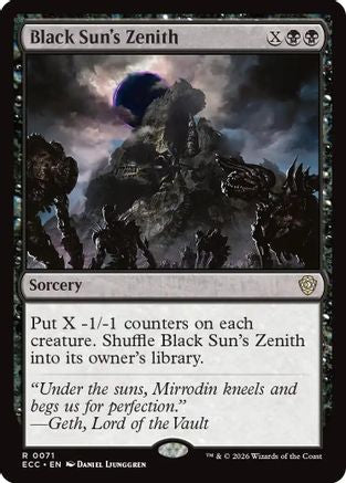 Black Sun's Zenith (ECC-071) - Commander: Lorwyn Eclipsed