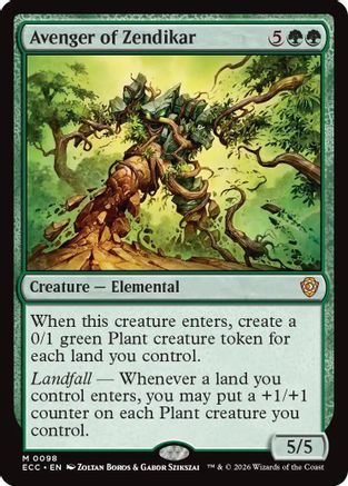 Avenger of Zendikar (ECC-098) - Commander: Lorwyn Eclipsed