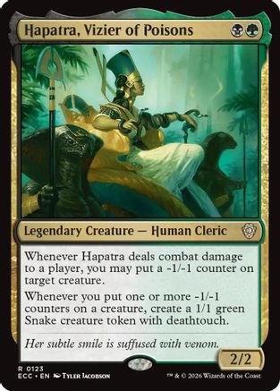 Hapatra, Vizier of Poisons (ECC-123) - Commander: Lorwyn Eclipsed