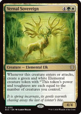 Vernal Sovereign (ECC-135) - Commander: Lorwyn Eclipsed