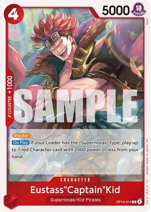 Eustass"Captain"Kid - OP14-014 (OP14-014) - The Azure Sea's Seven Foil