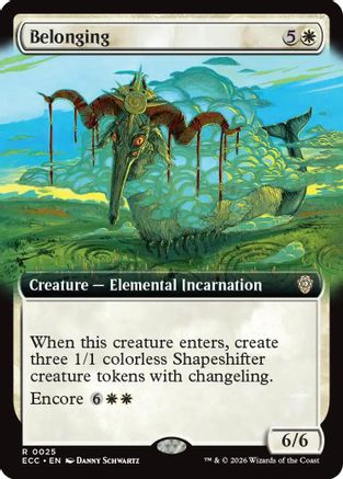 Belonging (Extended Art) (ECC-025) - Commander: Lorwyn Eclipsed