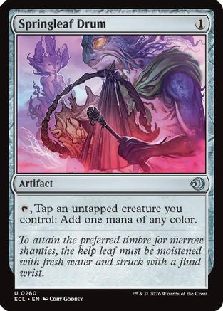 Springleaf Drum (ECL-260) - Lorwyn Eclipsed Foil