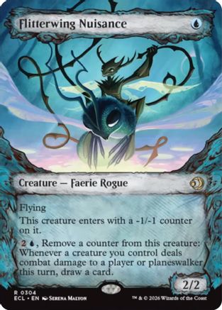 Flitterwing Nuisance (Showcase) (ECL-304) - Lorwyn Eclipsed Foil