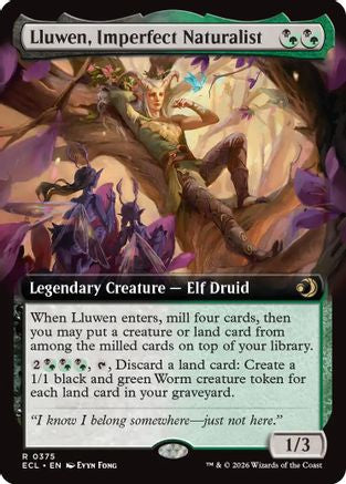 Lluwen, Imperfect Naturalist (Extended Art) (ECL-375) - Lorwyn Eclipsed Foil