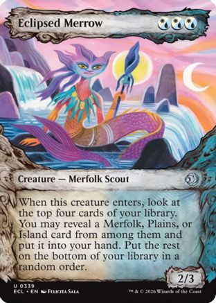 Eclipsed Merrow (Showcase) (ECL-339) - Lorwyn Eclipsed Foil