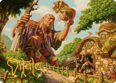 Curious Colossus Art Card (Gold-Stamped Signature) (ASECL-001) - Art Series: Lorwyn Eclipsed