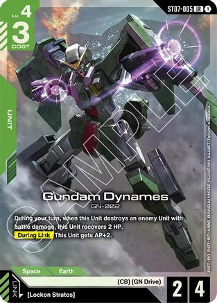 Gundam Dynames (LR) (ST07-005) - Starter Deck 07 Celestial Drive Holofoil