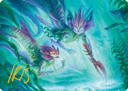 Silvergill Mentor Art Card (Gold-Stamped Signature) (ASECL-010) - Art Series: Lorwyn Eclipsed