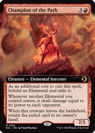 Champion of the Path (Extended Art) (ECL-362) - Lorwyn Eclipsed
