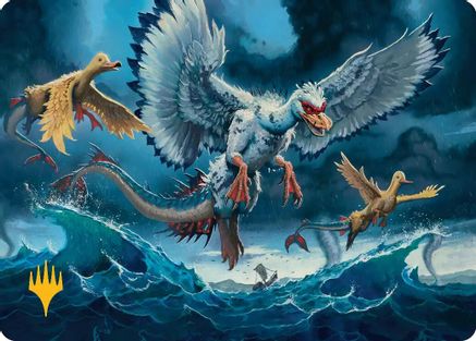 Sunderflock Art Card (Gold-Stamped Planeswalker Symbol) (ASECL-011) - Art Series: Lorwyn Eclipsed