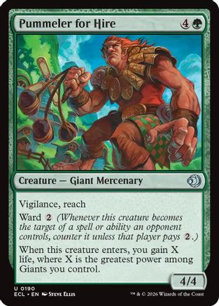 Pummeler for Hire (ECL-190) - Lorwyn Eclipsed Foil