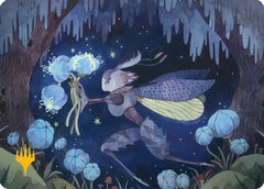 Bitterbloom Bearer Art Card (Gold-Stamped Planeswalker Symbol) (ASECL-038) - Art Series: Lorwyn Eclipsed