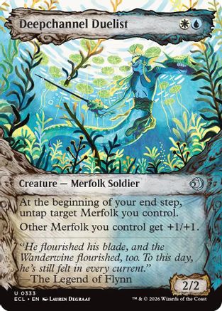 Deepchannel Duelist (Showcase) (ECL-333) - Lorwyn Eclipsed Foil