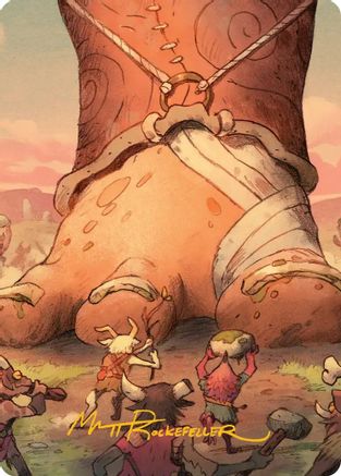 Meek Attack Art Card (Gold-Stamped Signature) (ASECL-039) - Art Series: Lorwyn Eclipsed