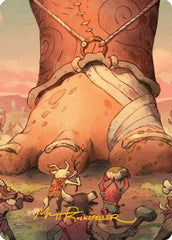 Meek Attack Art Card (Gold-Stamped Signature) (ASECL-039) - Art Series: Lorwyn Eclipsed