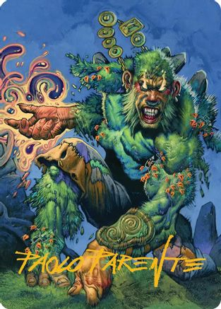 Aurora Awakener Art Card (Gold-Stamped Signature) (ASECL-017) - Art Series: Lorwyn Eclipsed