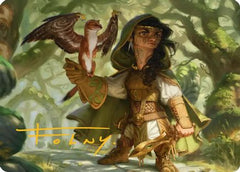 Crossroads Watcher Art Card (Gold-Stamped Signature) (ASECL-020) - Art Series: Lorwyn Eclipsed