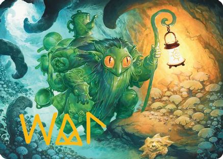 Mutable Explorer Art Card (21/54) (Gold-Stamped Signature) (ASECL-021) - Art Series: Lorwyn Eclipsed