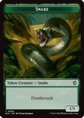 Snake // Scarecrow Double-Sided Token (ECC-8 // 11) - Commander: Lorwyn Eclipsed